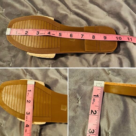 CCOCCI Crochet Walking Above Brown Multi Slide Sandals Brown Blush Multi  8 - Picture 12 of 12